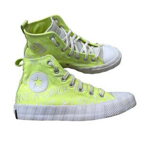 Converse Unt1tl3d Youth Sz 6 W8 Sneakers Not A Chuck All Star Hi Green Volt